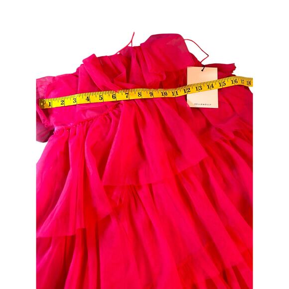 NWT Hello Molly Shaken Not Stirred Hot Pink Tulle Mini Dress - Sixe US 6 - Picture 6 of 15